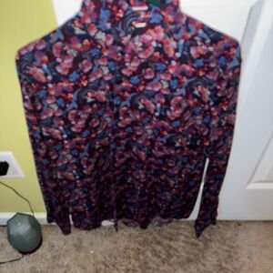 Men's Vibrant Floral Button Down Shirt